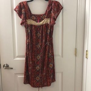 BoHo Style Midi Dress